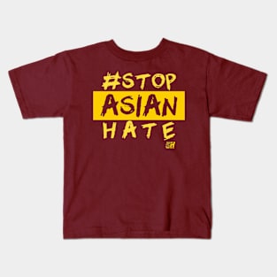 STOP ASIAN HATE *Yellow Edition* Kids T-Shirt